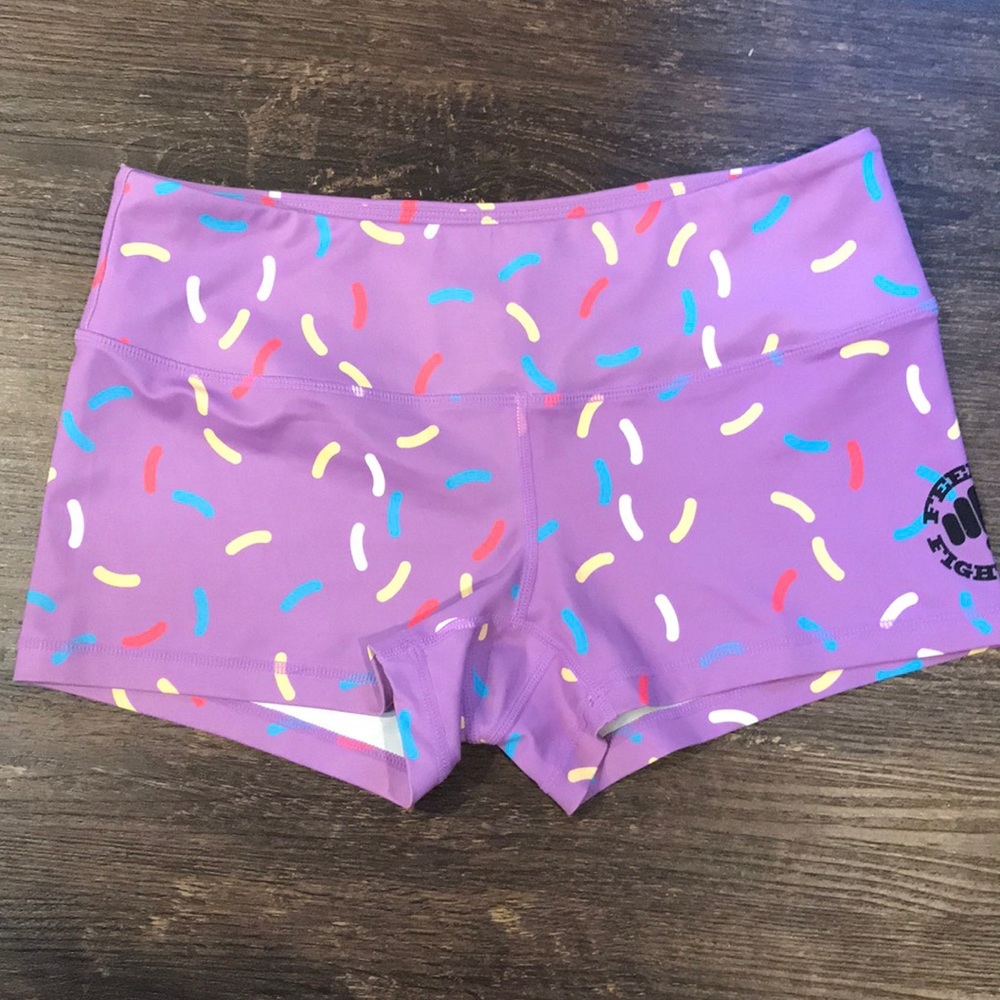 Feed Me Fight Me - Sz M Purple Sprinkle Shorts